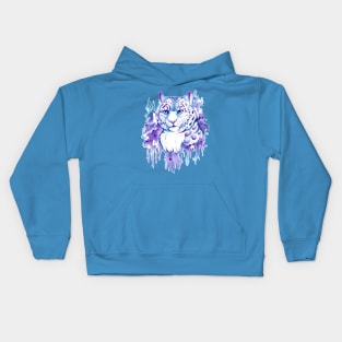 Snow Leopard Drip Kids Hoodie